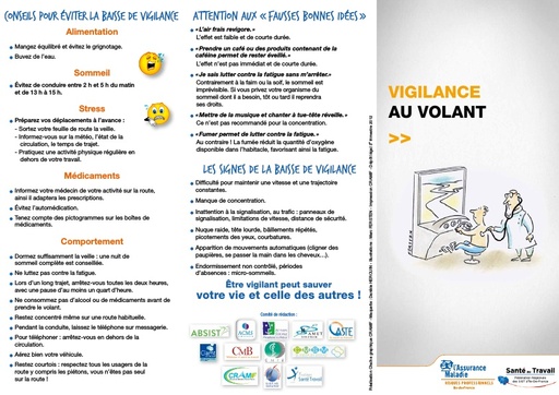 SALARIES / Risque routier : vigilance au volant