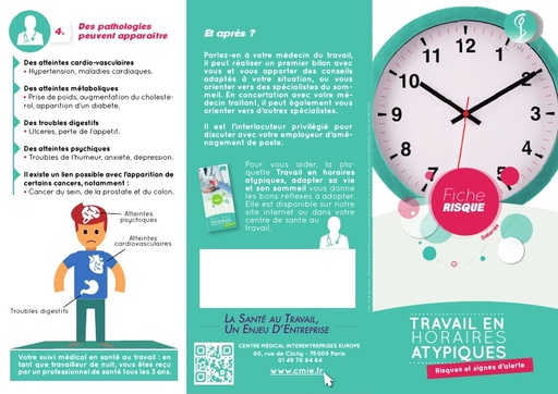 TRAVAIL EN HORAIRES ATYPIQUES SIGNES DALERTES